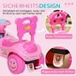  Rutschauto Kinder Rutschfahrzeug mit Musik Hupe, Licht Anti-Kipp-Schutz & Stauraum unter dem Sitz, 18-36 Monaten, Rosa