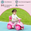  Rutschauto Kinder Rutschfahrzeug mit Musik Hupe, Licht Anti-Kipp-Schutz & Stauraum unter dem Sitz, 18-36 Monaten, Rosa
