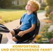 Pedálos gokart, fékes pedálos autó gyerekeknek, csúszásgátló kerekek, fém váz, 3-6 éves korig, kék
