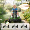 Pedálos gokart, fékes pedálos autó gyerekeknek, csúszásgátló kerekek, fém váz, 3-6 éves korig, zöld