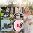  Kinderdreirad, 6-in-1 Buggy für Kleinkinder, mit Schiebegriff, verstellbarer Sitz, faltbares Design, Sicherheitsnetz
