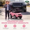 LAND ROVER DISCOVERY Játékautó, Kürttel, Motorhangokkal, Tárolóhellyel az Ülés alatt, 18-36 Hónapos Korúaknak, Rózsaszín