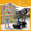 Mercedes-Benz C-osztályú kisautó kürttel, motorhangokkal, tárolóhellyel, 18-36 hónapos gyermekeknek, fekete
