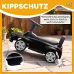 Mercedes-Benz C-osztályú kisautó kürttel, motorhangokkal, tárolóhellyel, 18-36 hónapos gyermekeknek, fekete