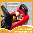 Mercedes-Benz C-osztályú kisautó kürttel, motorhangokkal, tárolóhellyel, 18-36 hónapos gyermekek számára, piros