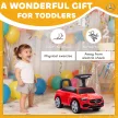 Mercedes-Benz C-osztályú kisautó kürttel, motorhangokkal, tárolóhellyel, 18-36 hónapos gyermekek számára, piros