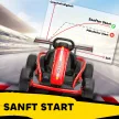24 V-os elektromos gokart vezetéshez és driftelésre, nejlon gumiabroncsokkal, biztonsági övvel, kürttel, zenével, 8-12 éves korig, piros
