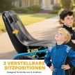 Pedálos gokart gyerekeknek, állítható magasságú ülés, EVA kerekek, fék, kuplung, 3-8 éves korig, kék