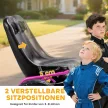 Pedálos gokart gyerekeknek, állítható magasságú ülés, EVA kerekek, fék, kuplung, 3-8 éves korig, rózsaszín