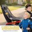 Pedálos gokart gyerekeknek, állítható magasságú ülés, EVA kerekek, fék, kuplung, 3-8 éves korig, piros