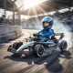 Mercedes-AMG PETRONAS F1 12V-os elektromos gokart gyerekeknek, lítium akkumulátorral ellátott gokart, 2 motorral, lágyindítással