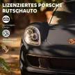 Porsche kisautó kürttel, lámpákkal és motorhanggal, 18-36 hónapos korig, matt fekete