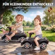 Porsche kisautó kürttel, lámpákkal és motorhanggal, 18-36 hónapos korig, matt fekete