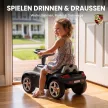 Porsche kisautó kürttel, lámpákkal és motorhanggal, 18-36 hónapos korig, matt fekete
