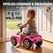 Porsche kisautó kürttel, lámpákkal és motorhanggal, 18-36 hónapos korig, rózsaszín