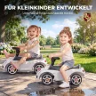 Porsche kisautó kürttel, lámpákkal és motorhanggal, 18–36 hónapos korig, fehér