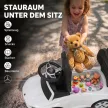 3 az 1-ben kisautó tolókarral, Mercedes-Benz kisautó kormánykerékkel, kürttel, zenével, tetővel, üléstárolóval, fehér
