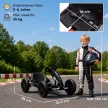  Elektro Go-Kart für Kinder 12V Gokart mit 2 Motoren, 4-fach verstellbarem Sitz Sanftanlauf EVA-Räder LED-Scheinwerfer