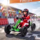  Elektro Go-Kart für Kinder 12V Gokart mit 2 Motoren, 4-fach verstellbarem Sitz Sanftanlauf EVA-Räder LED-Scheinwerfer