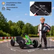  Elektro Go-Kart für Kinder 12V Gokart mit 2 Motoren, 4-fach verstellbarem Sitz Sanftanlauf EVA-Räder LED-Scheinwerfer