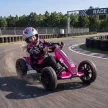  Elektro Go-Kart für Kinder 12V Gokart mit 2 Motoren, 4-fach verstellbarem Sitz Sanftanlauf EVA-Räder LED-Scheinwerfer