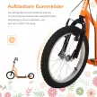 Gyerek roller 5 éves kortól, roller, városi roller, gyerek roller, roller pneumatikus gumikkal, 16/12 hüvelykes, narancssárga, 135 x 58 x 88-94 cm