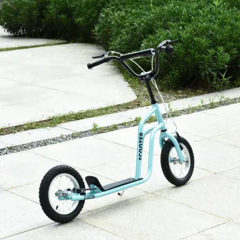   Gyerek roller állítható kormányokkal, roller, városi roller, gyerek roller, roller pneumatikus gumikkal, 12 hüvelyk, 5 éves kortól, kék, 120 x 58 x 75-80 cm