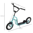 Gyerek roller állítható kormányokkal, roller, városi roller, gyerek roller, roller pneumatikus gumikkal, 12 hüvelyk, 5 éves kortól, kék, 120 x 58 x 75-80 cm
