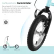 Gyerek roller 5 éves kortól, roller, városi roller gyerekeknek, alumínium, 120 x 58 x 85-95 cm, világoskék
