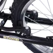 Gyerek roller pneumatikus gumiabroncsokkal, roller, városi roller gyerekeknek, kickboard, 16 hüvelykes, 5 éves kortól, állítható magasságú, fekete, 143 x 58 x 92-100 cm