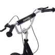 Gyerek roller 16/12 hüvelykes fékes robogó, városi roller, kickboard, 5 éves kortól használható gyermek roller, fekete, 135 x 58 x 92-100 cm