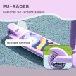 Gyerek roller, LED kerekek, sima futás, állítható magasság, műanyag, acél, lila