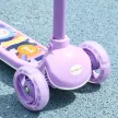 Gyerek roller, LED kerekek, sima futás, állítható magasság, műanyag, acél, lila