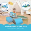 5 darabos habszivacs építőkocka készlet gyerekeknek - Puha építőkockák, Mászókockák, Puha habszivacs építőkockák, Óriás építőkockák, Habszivacs építőkockák, Építőelem készlet, Játékkockák babáknak és kisgyermekeknek, Többszínű