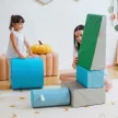 5 darabos habszivacs építőkocka készlet gyerekeknek - Puha építőkockák, Mászókockák, Puha habszivacs építőkockák, Óriás építőkockák, Habszivacs építőkockák, Építőelem készlet, Játékkockák babáknak és kisgyermekeknek, Többszínű