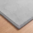  Krabbelmatte 3 cm dicke Spielmatte Baby mit weicher Flanell 150 x 180 cm rutschfest wasserabweisend Hellgrau