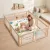  Krabbelmatte Spielmatte Baby mit Tierwaldmotiv weicher Flanell 150 x 200 cm rutschfest, wasserabweisend 0-3 Jahre