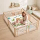  Krabbelmatte Spielmatte Baby mit Tierwaldmotiv weicher Flanell 150 x 200 cm rutschfest, wasserabweisend 0-3 Jahre