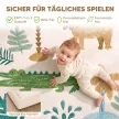  Krabbelmatte Spielmatte Baby mit Tierwaldmotiv weicher Flanell 150 x 200 cm rutschfest, wasserabweisend 0-3 Jahre