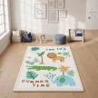 Krabbelmatte Spielmatte Baby mit Tierwaldmotiv weicher Flanell 150 x 200 cm rutschfest, wasserabweisend 0-3 Jahre