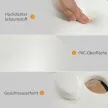 Mobil masszázsasztal, 2 zónás, összecsukható, magasságban állítható, 60 cm széles, hordtáskával, fa lábakkal, krémfehér