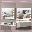 LED-es kozmetikai tükör, 3 fényerő mód, fényerő-szabályozható, érintésvezérlés, USB, 58x48cm, fehér