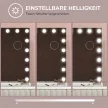  Hollywood Spiegel mit 18 LEDs Schminkspiegel 80x60 cm Kosmetikspiegel mit 3 Lichtfarben, Einstellbare Helligkeit