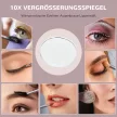  LED-Kosmetikspiegel, 3 Lichtmodi, dimmbar, Touchsteuerung, USB, 62,5 x 49,5cm, Weiß