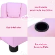 Gyerekkanapé, gyerekfotel lábtartóval, karfákkal, pohártartókkal, állítható háttámlával, nyugágy, gyerekkanapé, dönthető fotel, gyerekkanapé 3-6 éves fiúknak és lányoknak, rózsaszín