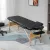 Masszázsasztal, összecsukható masszázskanapé, magasságban állítható masszázspad spa-ba, szalonba, műbőr, fa, fekete