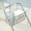 Takarítóvödör, felmosóvödör, kerekeken, műanyag, fém nyél, sárga