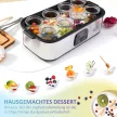Görög joghurtkészítő fedéllel, 8 BPA-mentes üveg belső tartállyal (egyenként 180 ml), LCD kijelzővel és időzítővel, akár 1,4 liter joghurthoz, 25 W, ezüst