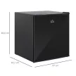 Mini fagyasztó 35 L, elektromos, szabadon álló, 45 W, mini fagyasztó/mini hűtőszekrény, 41dB, -14 és -24℃ között, 5 fokozatú hőmérséklet-szabályozás, 47 x 44,2 x 48,8 cm, fekete