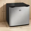 Mini fagyasztó, 35 l-es mini hűtőszekrény, -14 és -24 ℃ között, 5 fokozatú hőmérséklet-szabályozás, 47 x 44,2 x 48,8 cm, ezüst